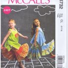 M6732 - McCalls - girls top and pants - size 6 - 8 - (T-Bla-L-16)