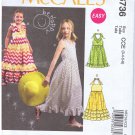 M6736 - McCalls - Girl's Dresses - Size 3 - 6 - (T-Bla-L-16)