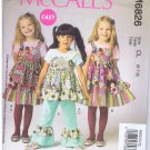 M6826 - McCalls - Girls dress, top and pants - size 5 - 8 - (T-Bla-L-16)