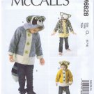 M6828 - McCalls - Children's coats - sizes 6 - 8 - (T-Bla-L-16)