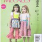 M6916 - McCalls - Girls Top, Dress, Pinafores and Pants - Size 6 - 8 - (T-Bla-L-16)