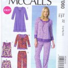 M7060 - McCalls - Misses Top, dress, shorts and pants - size Lg - XXL - (T-Bla-L-16)