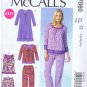 M7060 - McCalls - Misses Top, dress, shorts and pants - size Lg - XXL - (T-Bla-L-16)