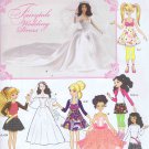 1955 - Simplicity - Doll clothes - 3 sizes 10.5" -- 11.5" - 12.5" - (T-Bla-L-16)