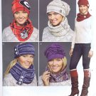 8036 - Simplicity - Misses Knit Cold Weather Accessories - (T-Bla-L-16)