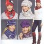 8036 - Simplicity - Misses Knit Cold Weather Accessories - (T-Bla-L-16)