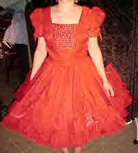 Red Special Events Square Dance Dress *