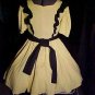 Yellow with Black Ruffle Square Dance Dress *