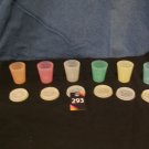 Tupperware -- Set 0f 6 Pastel Midgets -- 2 oz  (#293)