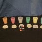 Tupperware -- Set 0f 6 Pastel Midgets -- 2 oz  (#293)