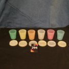 Tupperware Set 0f 6 Pastel Midgets -- 2 oz (#294)