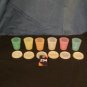Tupperware Set 0f 6 Pastel Midgets -- 2 oz (#294)