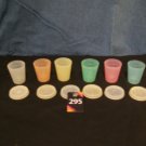 Tupperware Set 0f 6 Pastel Midgets -- 2 oz (#295)