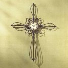 SPANISH MISSION CROSS WALL CLK $29.95