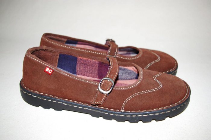 BC FOOTWEAR ballet flats MARY JANES shoes BROWN size 8