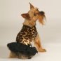 Leopard Print Tank Dress With Matching Hat/Collar XSmall Dog Dress