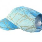 Blue & Gold Visor Cap medium dog hat