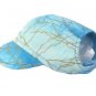 Blue & Gold Visor Cap medium dog hat