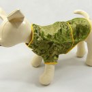 Oriental Cheong-Sam Dog Dress Olive Green Small