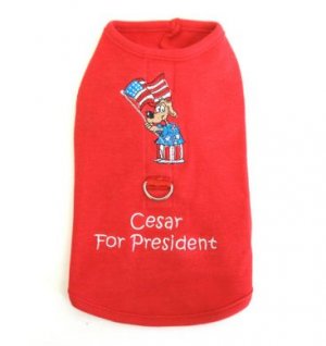 Cesar For President  Harness-T Small Dog Shirt