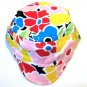 Flower Print Visor Cap Dog Visor  Large