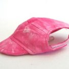 Pink Tie Die Visor Cap Large dog hat