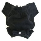 Black Soft Suede Rhinestone Panties Dog Panties Large