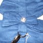 Soft Suede Harness w/Leash - Blue Dog Harness Small