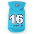 Hooded Sweatshirt-blue Blue Dog Shirt X Large