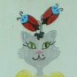 Cat with Lady Bug Clips