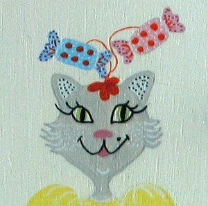Cat with Candy Clips