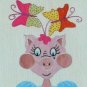 Pig with Butterfly Clips