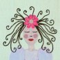 Girl with Flower Clips - Curly Hair