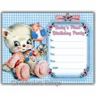 Vintage Baby's 1st First Birthday Party Invitations