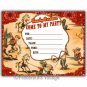 Vintage Retro 1950s Cowboy Wranglers Party Invitations