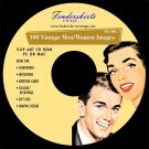 Vintage Retro 1950s Men/Women Images Clip Art CD