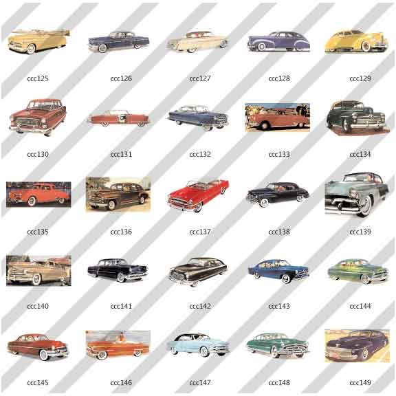 Vintage Retro Classic Car Images Clip Art Clipart CD
