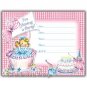 Vintage Retro Cupcake Girl Birthday Party Invitations