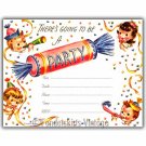 Vintage Retro 50s Kids Candy Birthday Party Invitations