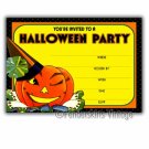 Vintage Retro Winking Jack Halloween Party Invitations
