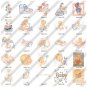 Vintage 50s Baby Shower Card Images Clipart Clip Art CD