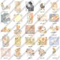Vintage 50s Baby Shower Card Images Clipart Clip Art CD