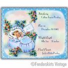 Custom Vintage Baby Boy Bootie Birth Announcements