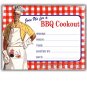 Retro Vintage 1950s BBQ Cookout Party Invitations