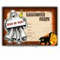Vintage Retro Ghost Halloween Party Invitations