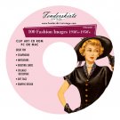 Vintage 50s 1950s Fashion Clothing Clipart Clip Art CD