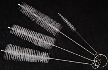 Set 4 Brushes Bottle Cleaning Brush lab glassware, test tubes, pipettes, tubing