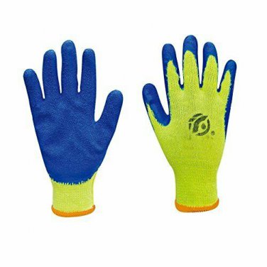 Latex Coated Cotton Easy Grab Safety Protection Construction Gardening M-Large