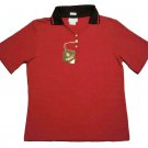 Womens Polo Shirts Red/ Black Small by Outer Banks New withTags poly / cotton