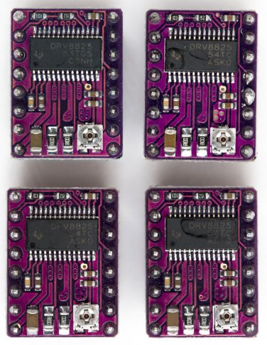 LOT / 4 DRV8825 Stepper Motor Driver Modules 3D Printer RAMPS WITH HEAT SINKS